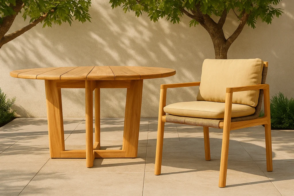 TEAK WOOD DINING TABLE, DINING TABLE OUTDOOR INDOOR WEATHER RESISTANT TABLES, MANUFACUTRER
