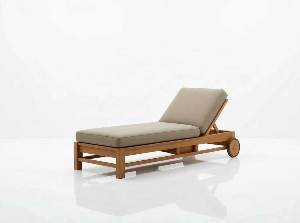 solid teak sun lounger supplier Malaysia