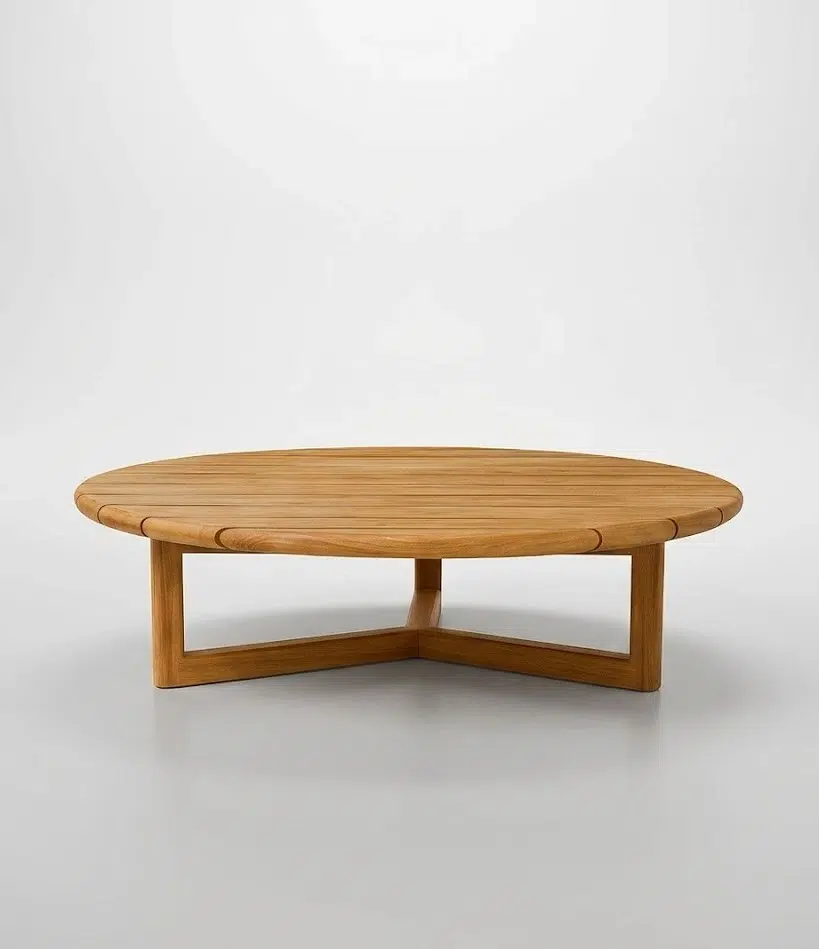 outdoor round coffee table
