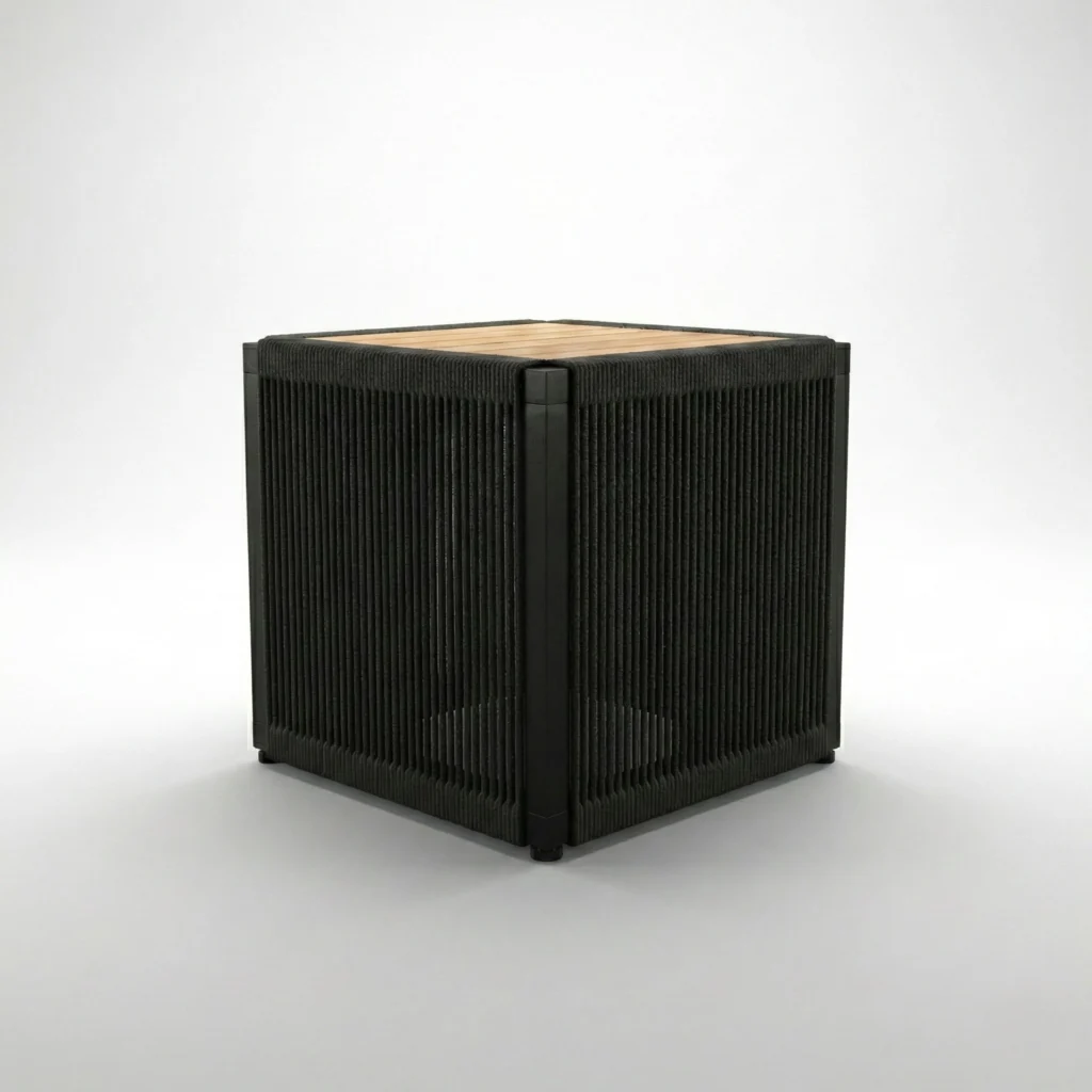 Verdura Side table rope & teak wood