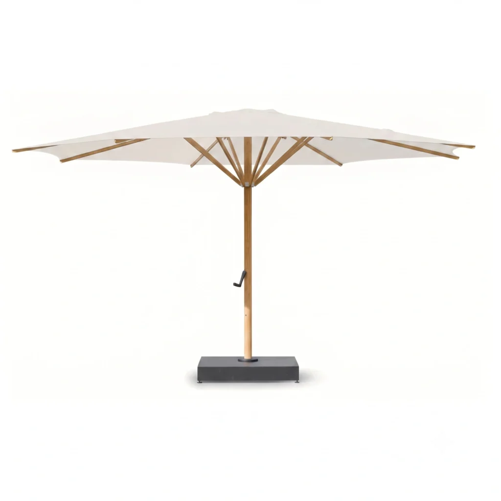 premium square aluminum parasol