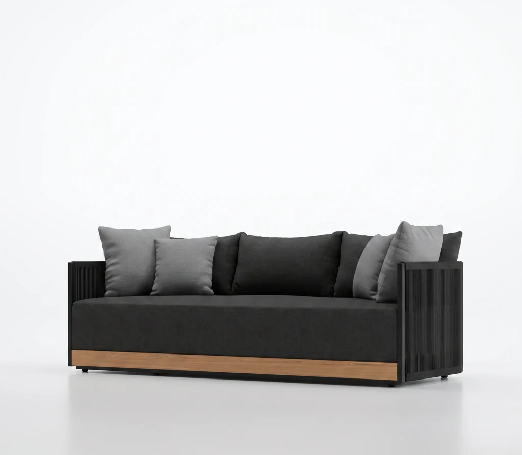 modern 3 seater outdoor sofa