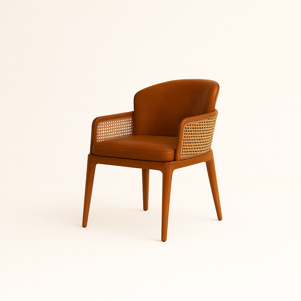 TEAK WOOD & RATTAN DESIGNER CHARI FOR RESTAURANTS