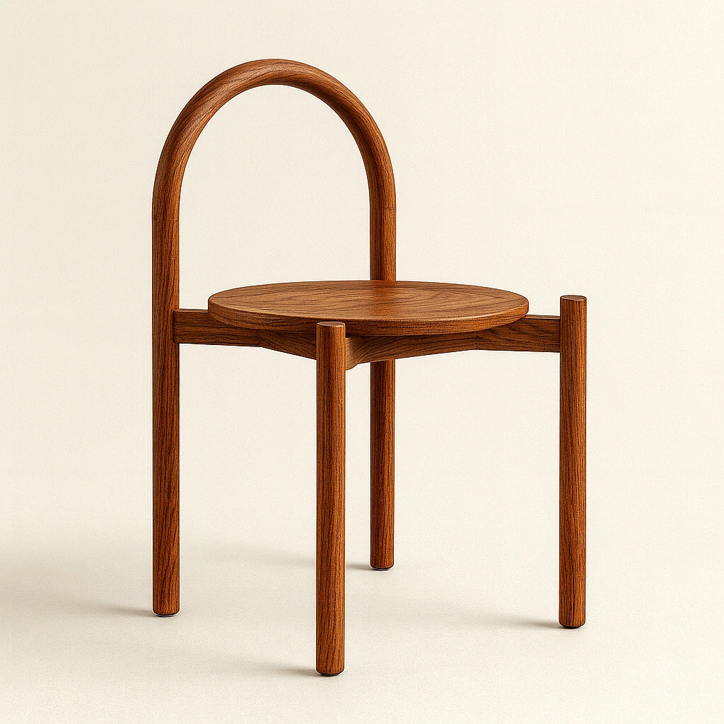 solid wood designer dining chair