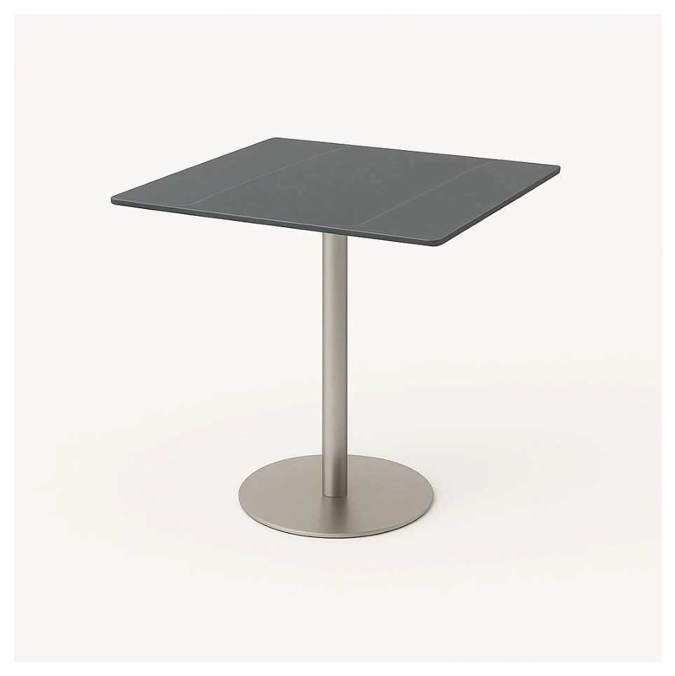 BLACK TOP DINING TABLE