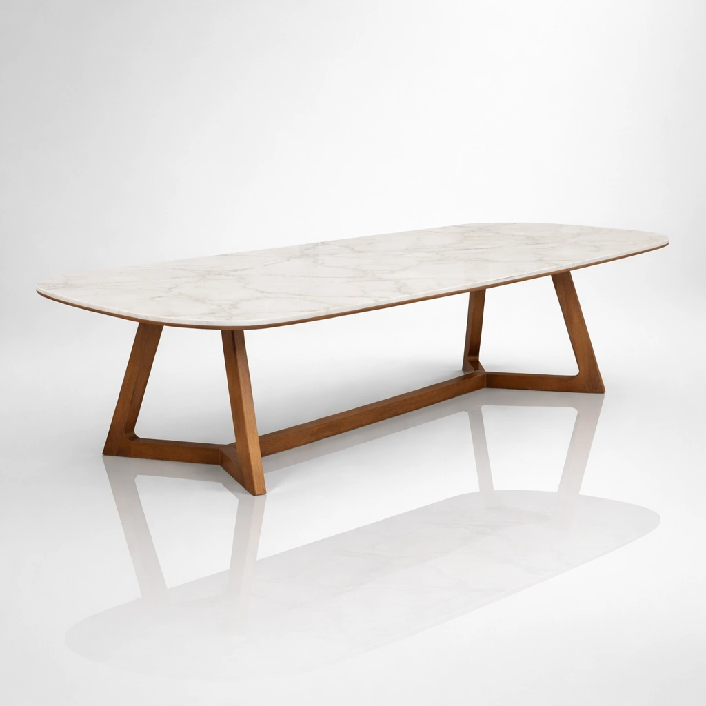 dINING TABLE OUTDOOR WITH QUARTZ TOP