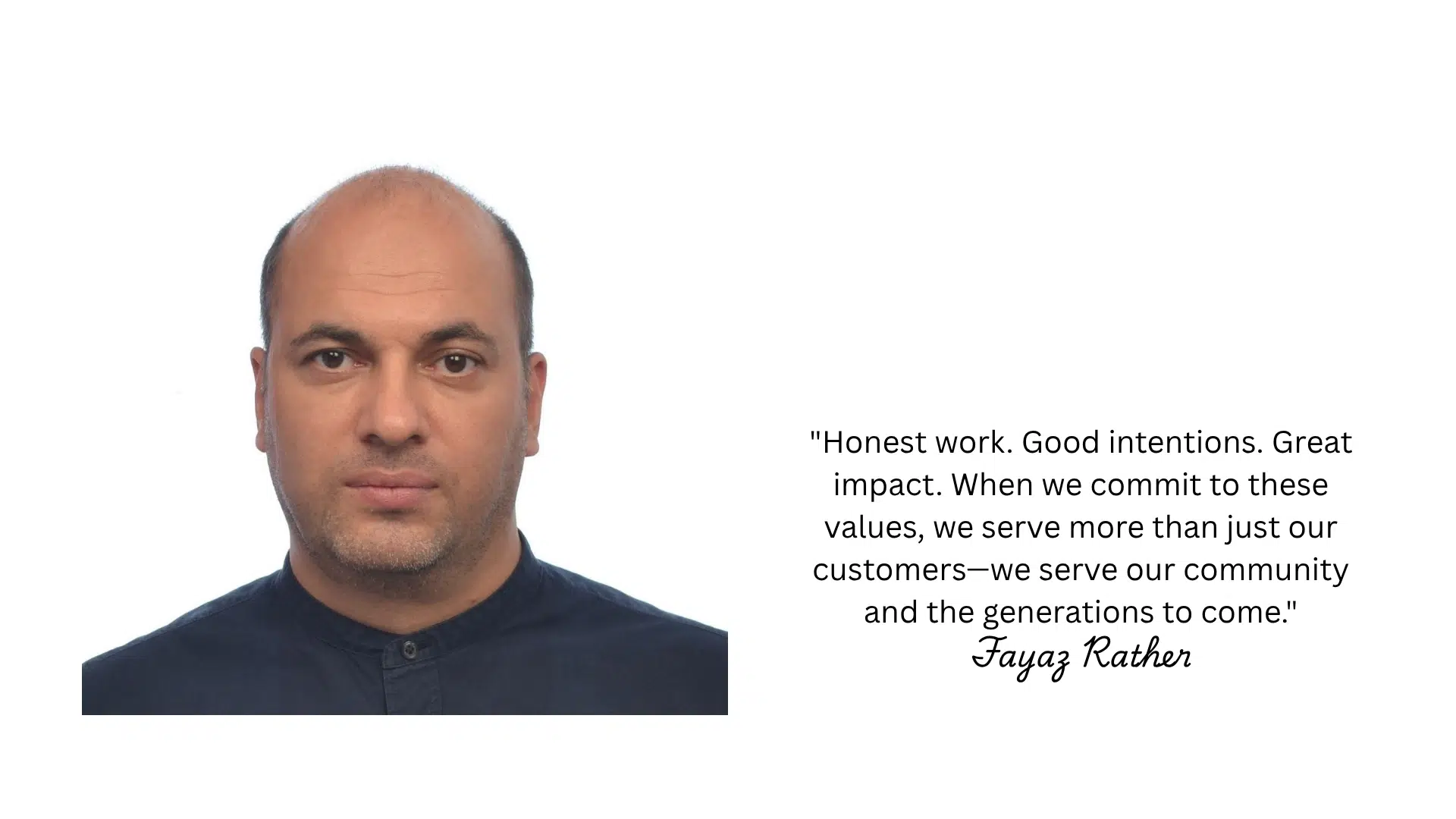 Urban Maisons Directors note for customers.