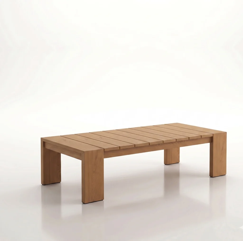 Gather teak outdoor coffee table