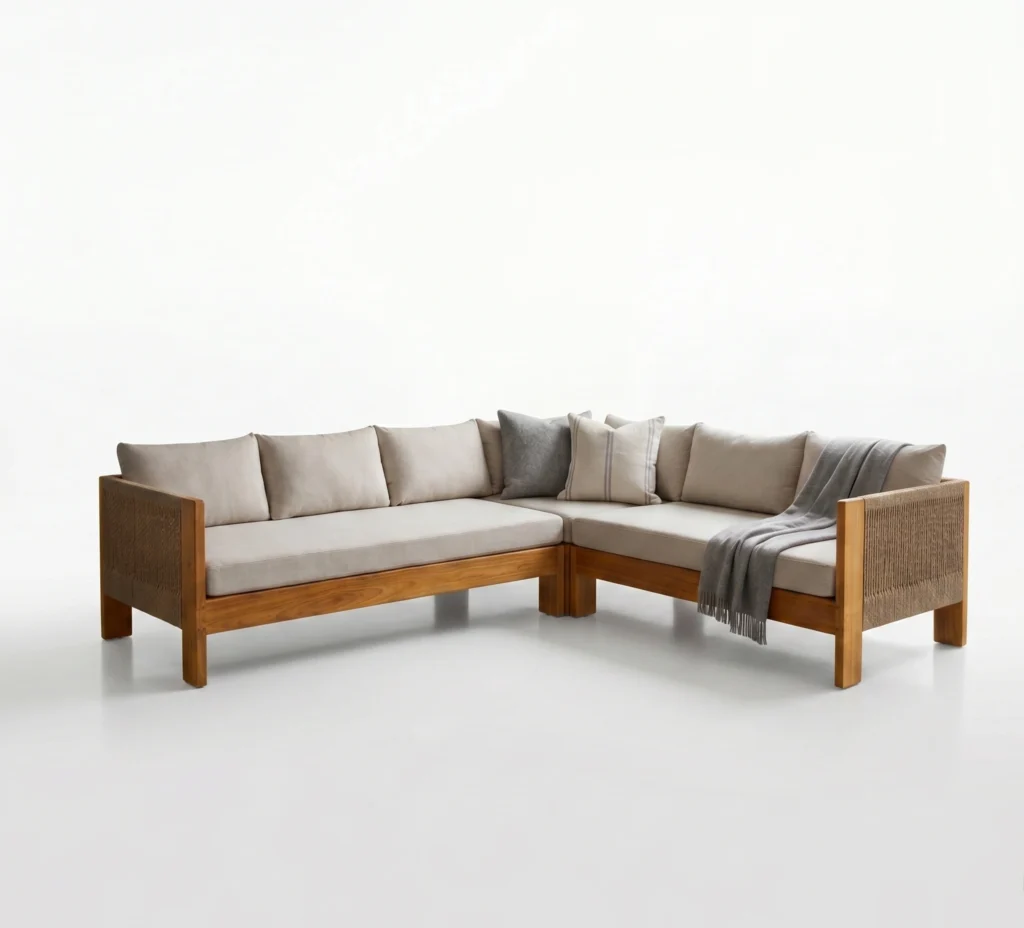 Outdoor l shape sofa