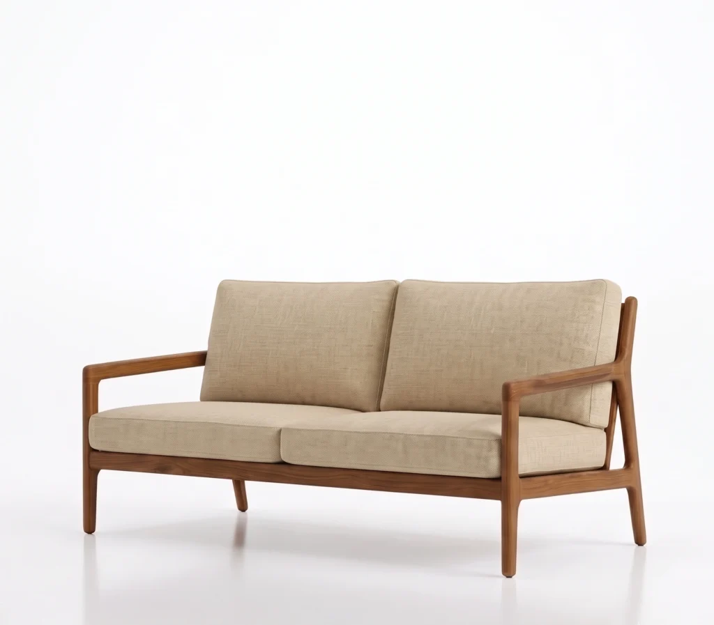 2 Seater teak outdoor sofa