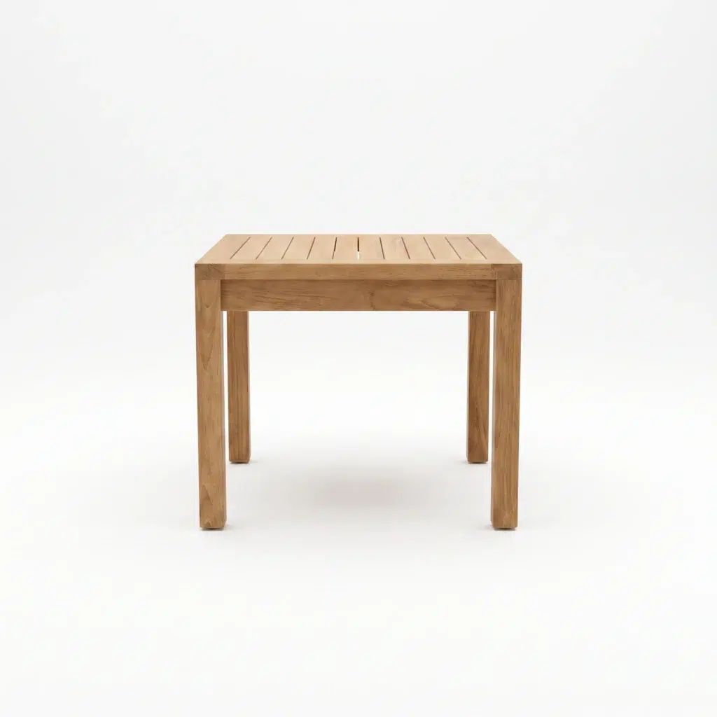 Silva teak outdoor side table