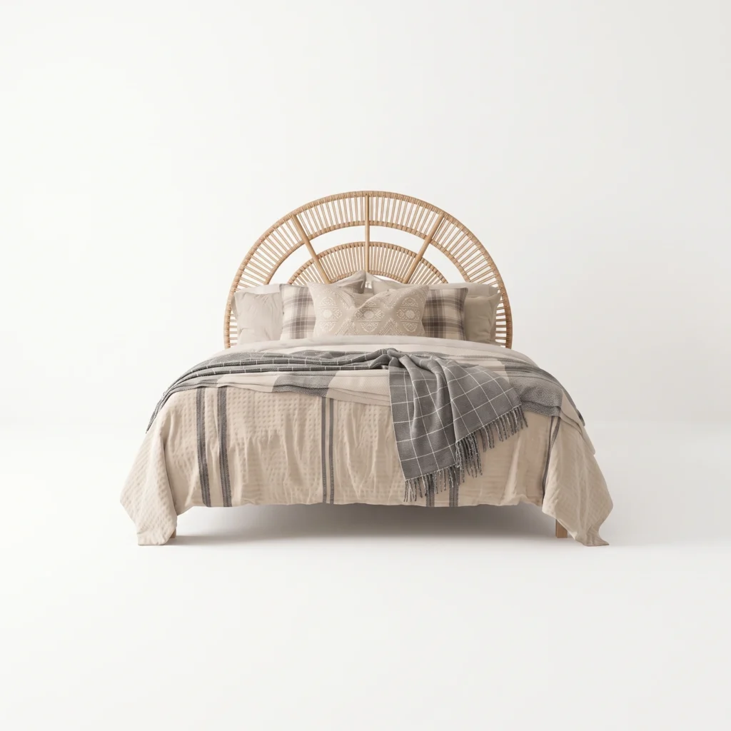 How to select restaurant furniture RATTAN AND TEAK WOOD BED