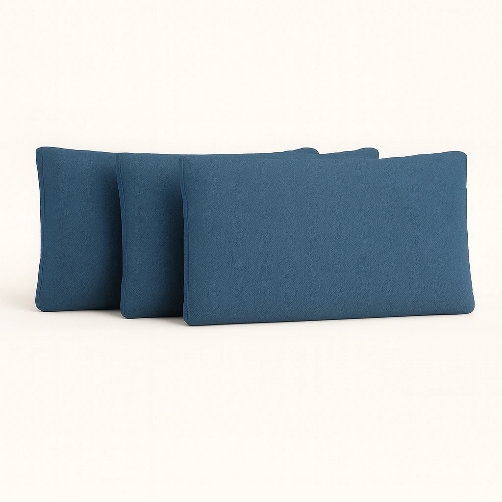 Navy outdoor sofa back cushion set for a 3-seater module