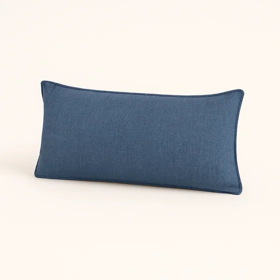Navy outdoor sofa back cushion for an armchair module