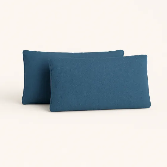 Navy outdoor sofa back cushion set for a 2-seater module