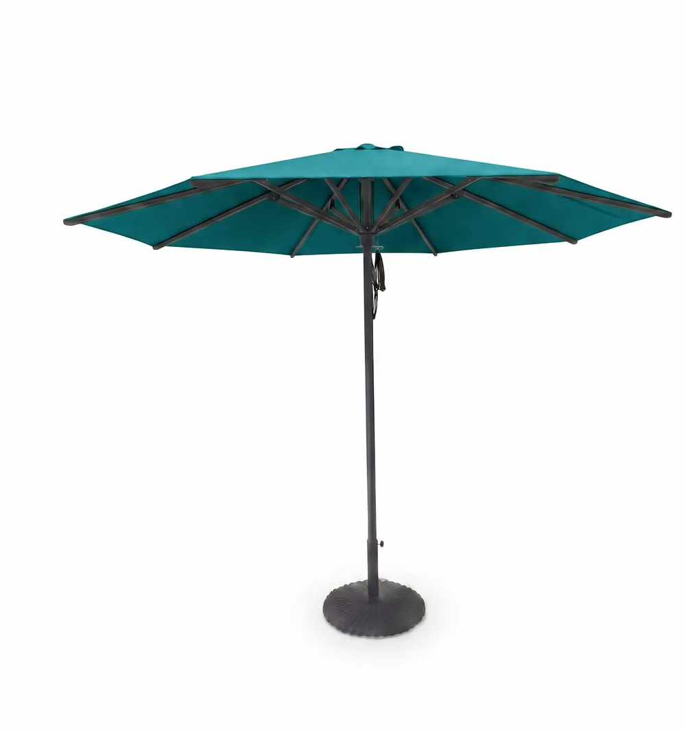 Tressa heavy duty umbrella Malaysia with turquoise canopy for resorts
